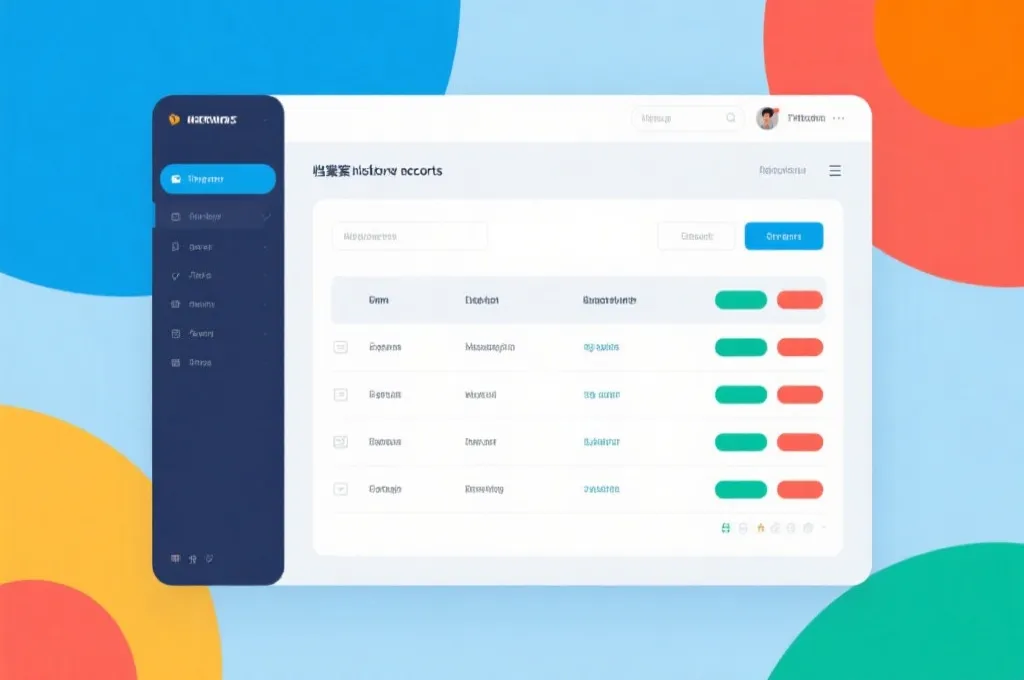 历史数据归档界面示意